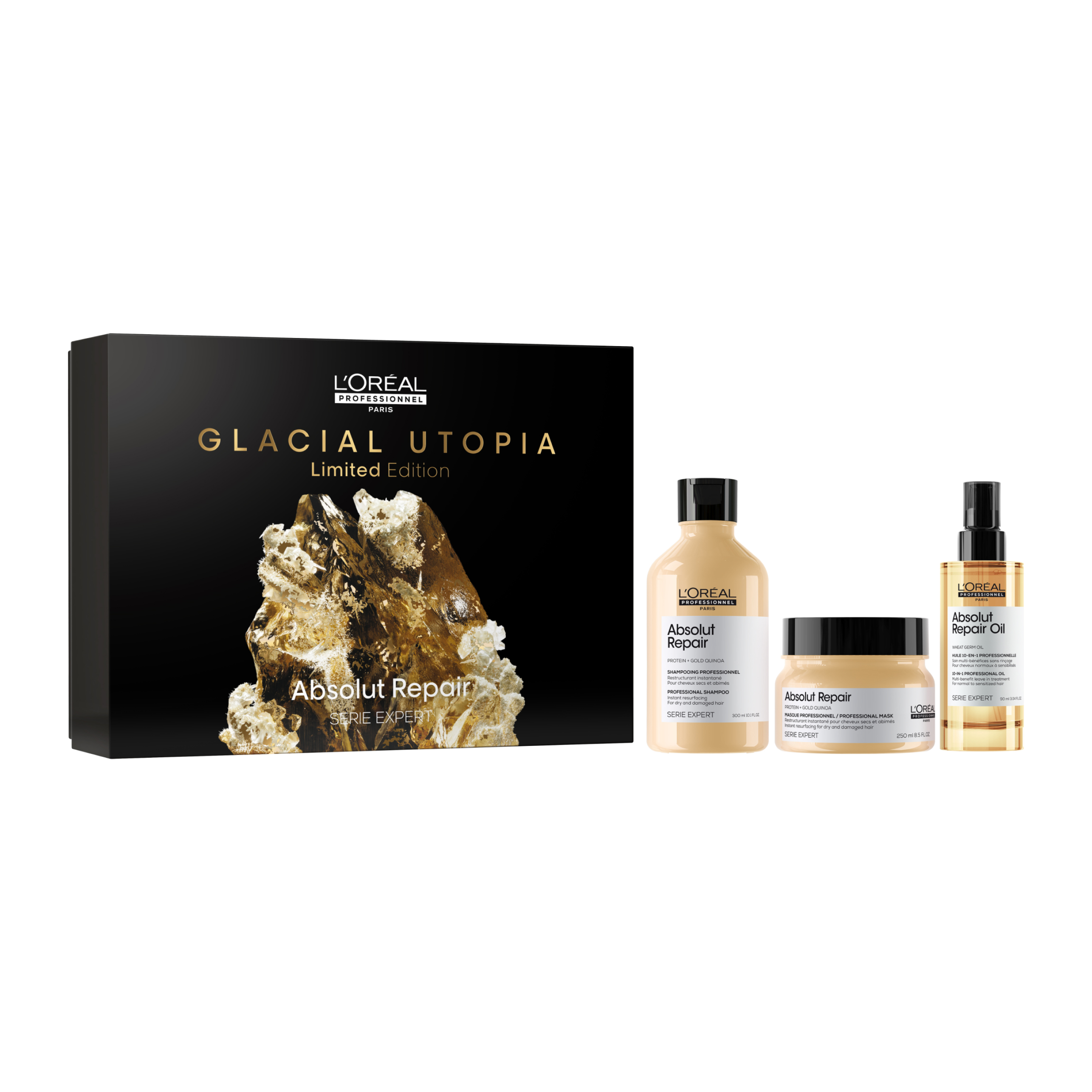 L'OREAL PROFESSIONNEL L'OREAL PROFESSIONNEL ABSOLUT REPAIR TRIO GIFT SET ΓΙΑ ΕΠΑΝΟΡΘΩΣΗ & ΑΝΑΔΟΜΗΣΗ ΣΤΑ ΤΑΛΑΙΠΩΡΗΜΕΝΑ ΜΑΛΛΙΑ