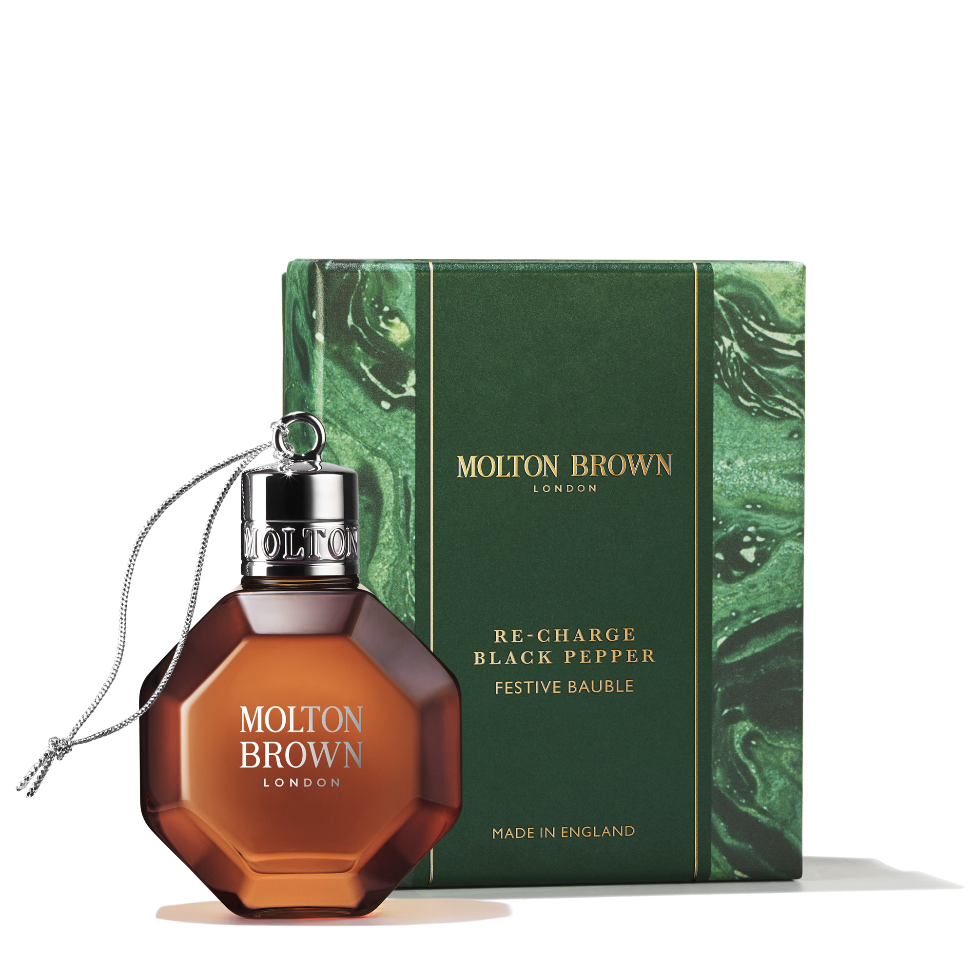 MOLTON BROWN MOLTON BROWN RE-CHARGE BLACK PEPPER FESTIVE BAUBLE | 75ml