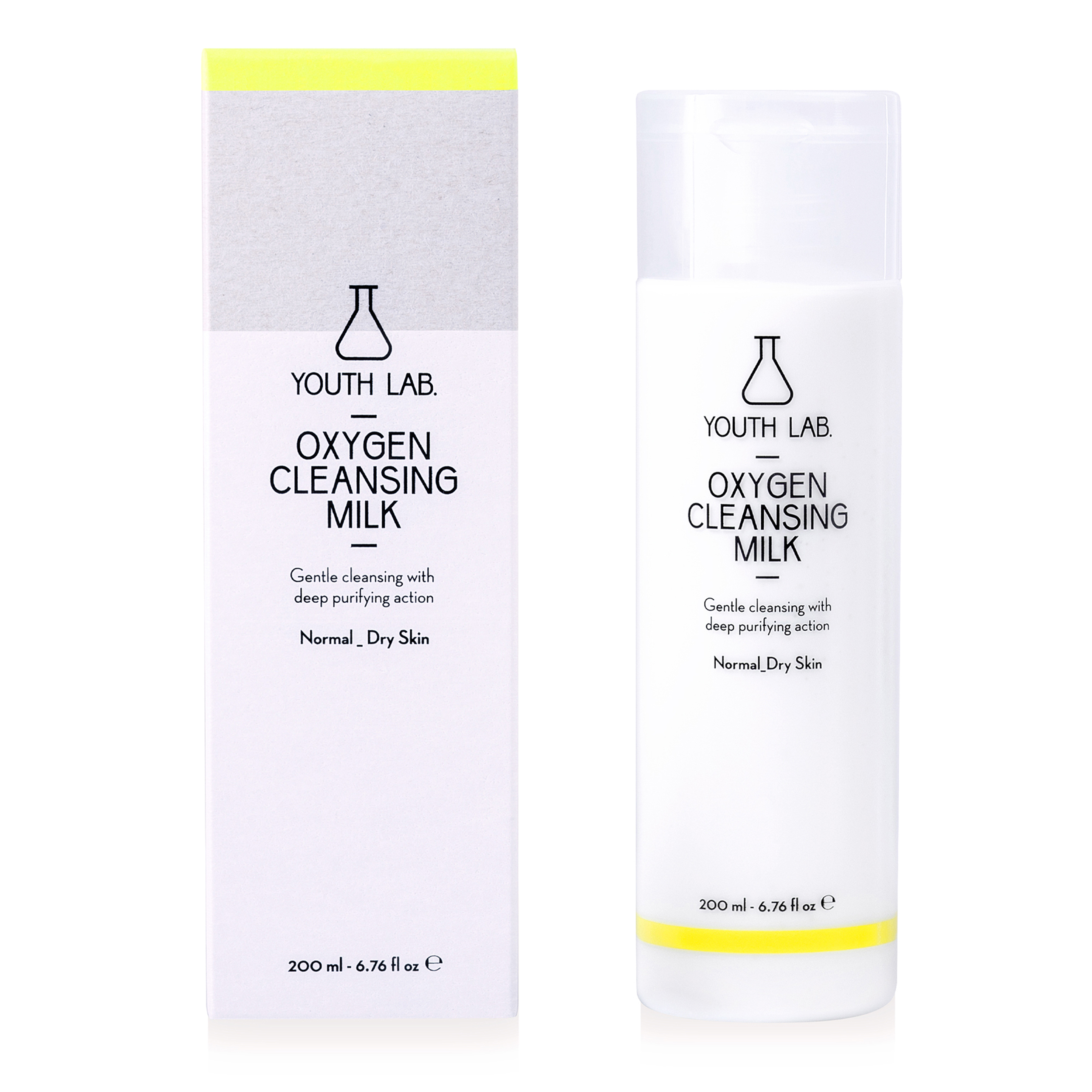 YOUTH LAB. YOUTH LAB. OXYGEN CLEANSING MILK